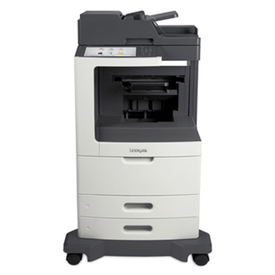Refurbished Lexmark MX810dfe Duplex Touch Screen Laser Printer with Staple Finisher